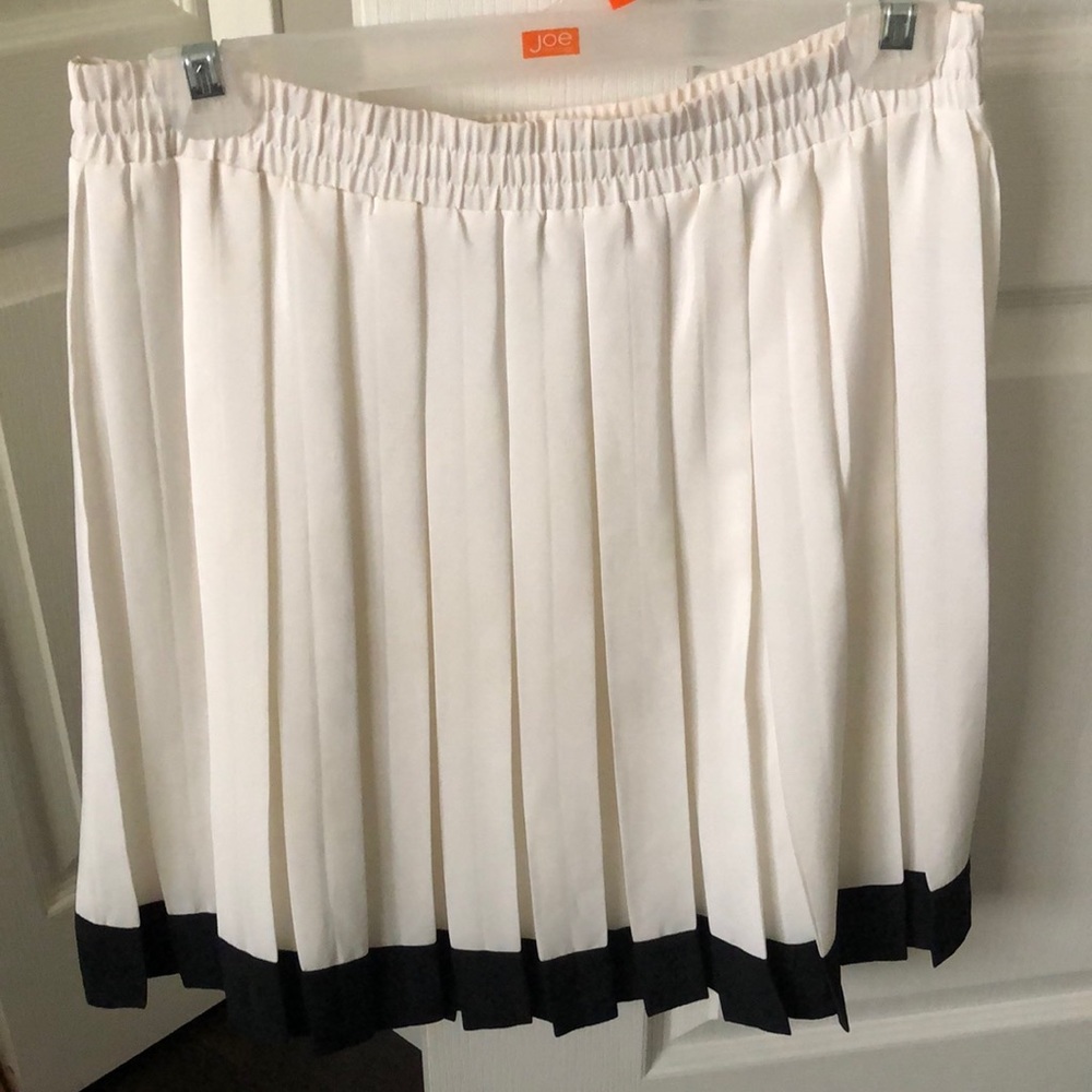 Pleated Black And White Skirt